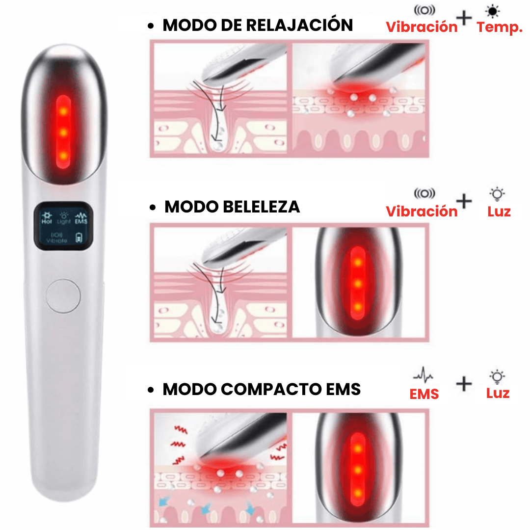 Dermalux™ Tecnología de micro vibración y calor suave para complementar tu rutina diaria de skin care