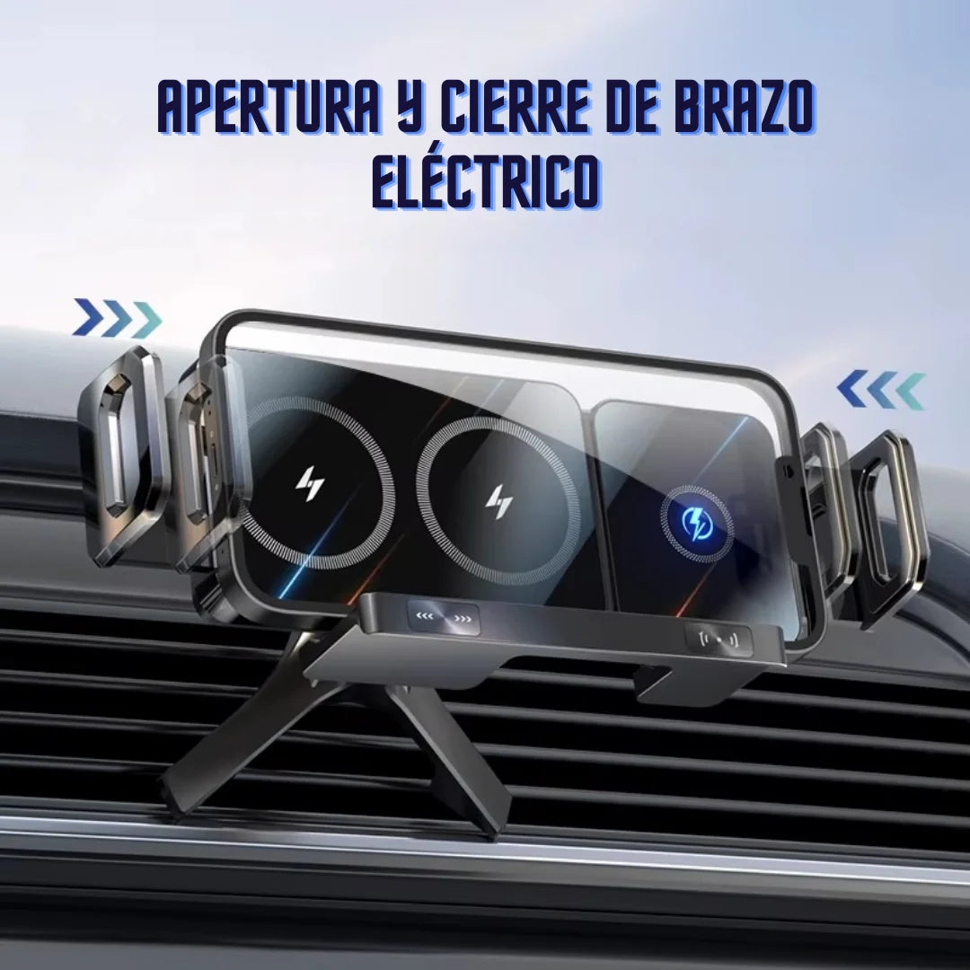 AutoClamp Charge™ Sistema de Carga y Sujeción, que Elimina Riesgo de Caídas, Daños e Interrumpir tu Conducción