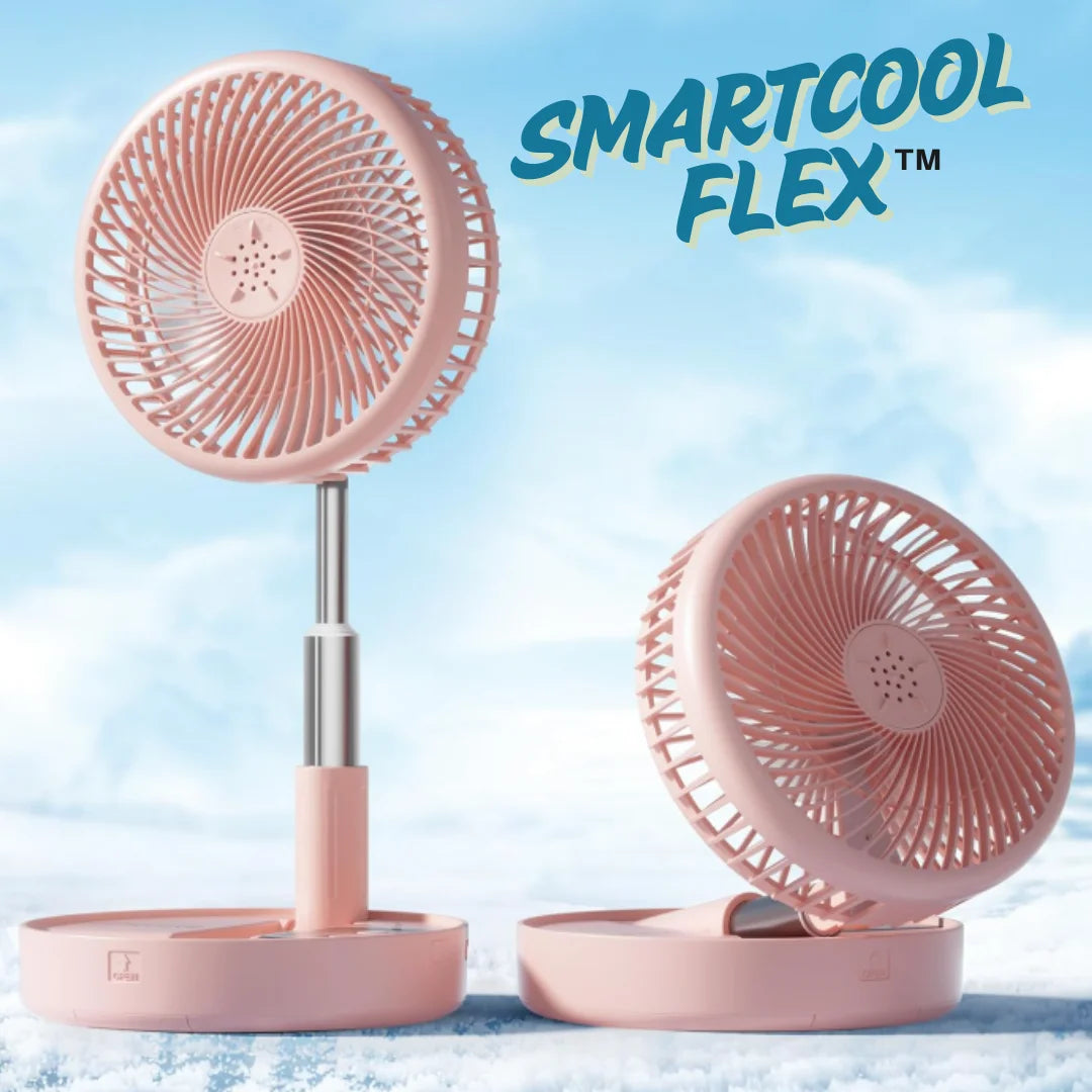 SmartCool Flex™ Ventilador Ultra silencioso, Portátil y Extendible que te Hace Olvidar las Noches Sudorosas e Incomodas