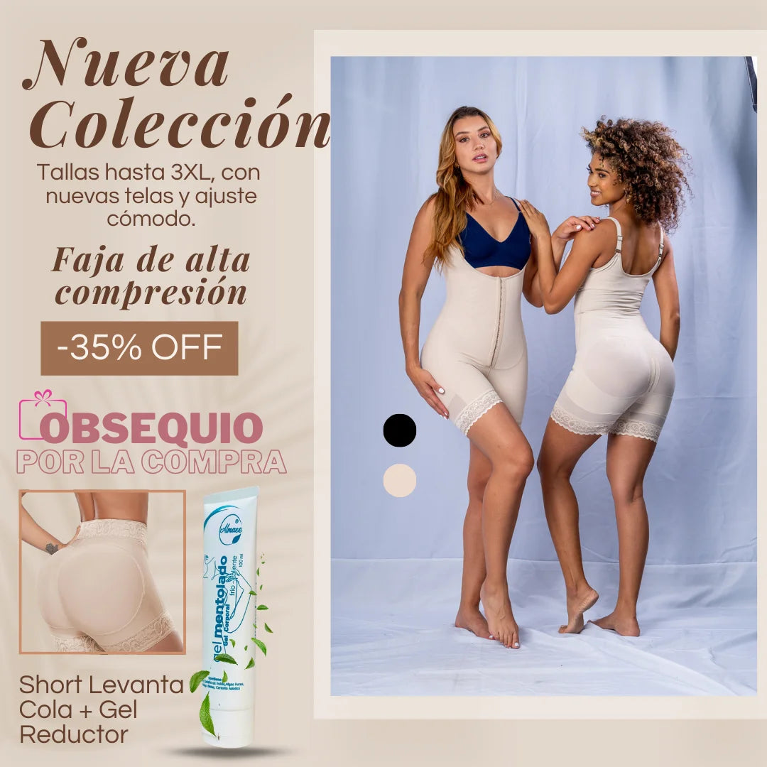 Fajas Aura™ Tu soporte diario con la suavidad que tu cuerpo merece.