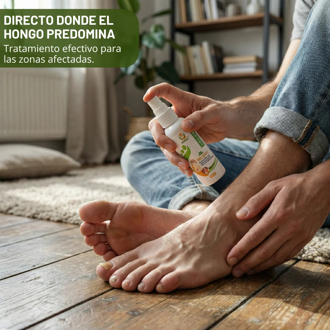 Control Hongos Pies y Uñas, 1 Spray + 2 Goteros