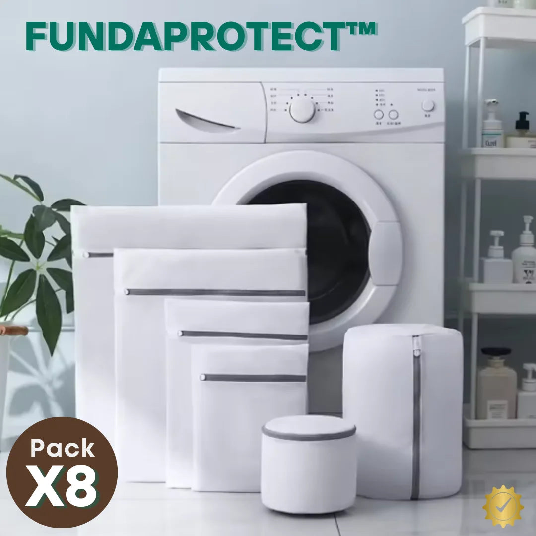 FundaProtect™ - Pack x8 que Cuida Telas Delicadas, Colores Vivos y Texturas Premium