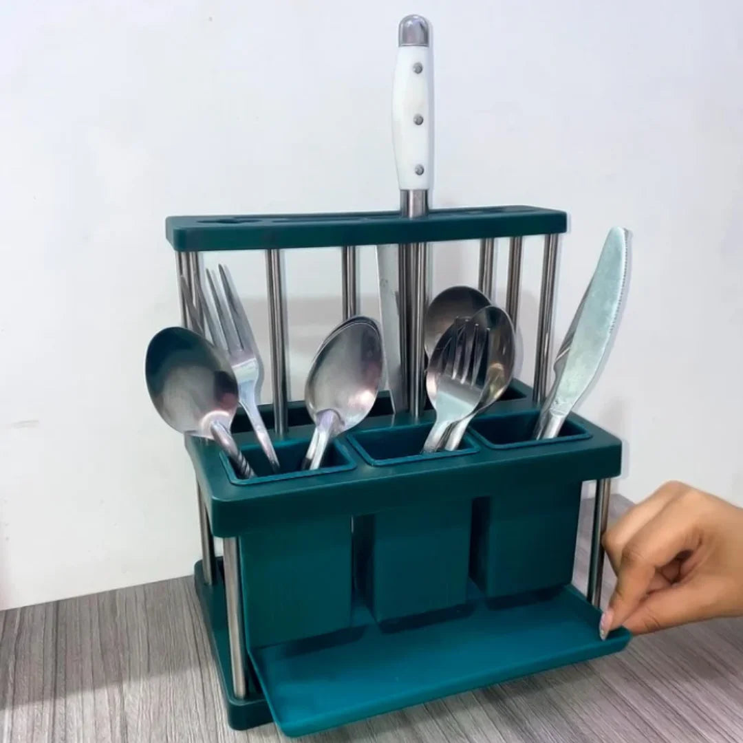 InoxDry™ - No más Cubiertos Manchados ni Cuchillos Deteriorados por el Agua Estancada.