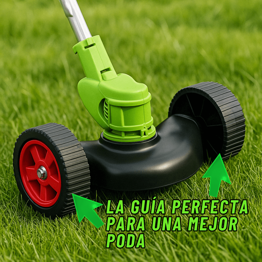 EasyTrack™ - La Primera Guadañadora Inalámbrica con Carrito Guía Hecha para Inexpertos