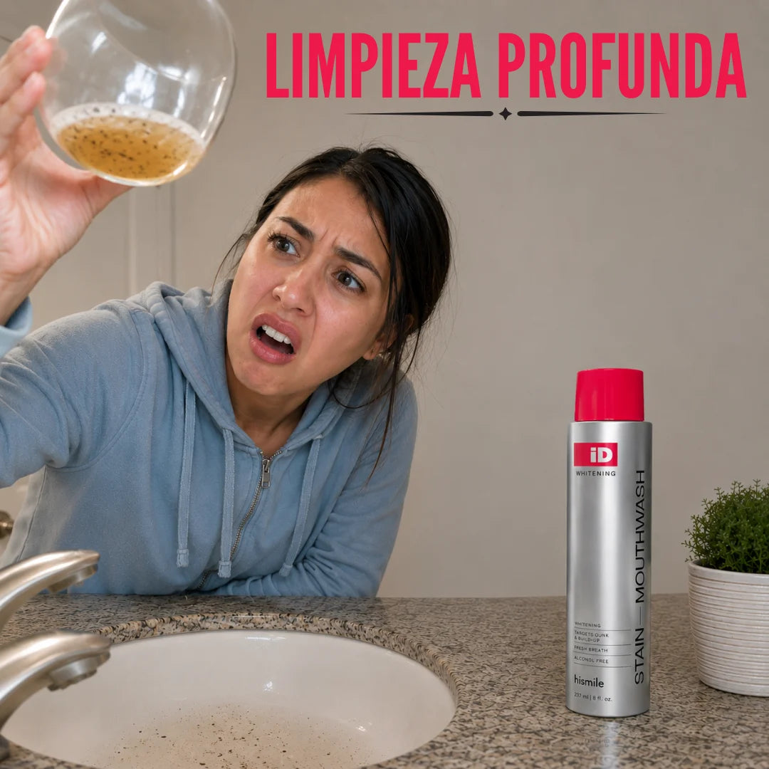 Enjuague bucal blanqueador dental avanzado